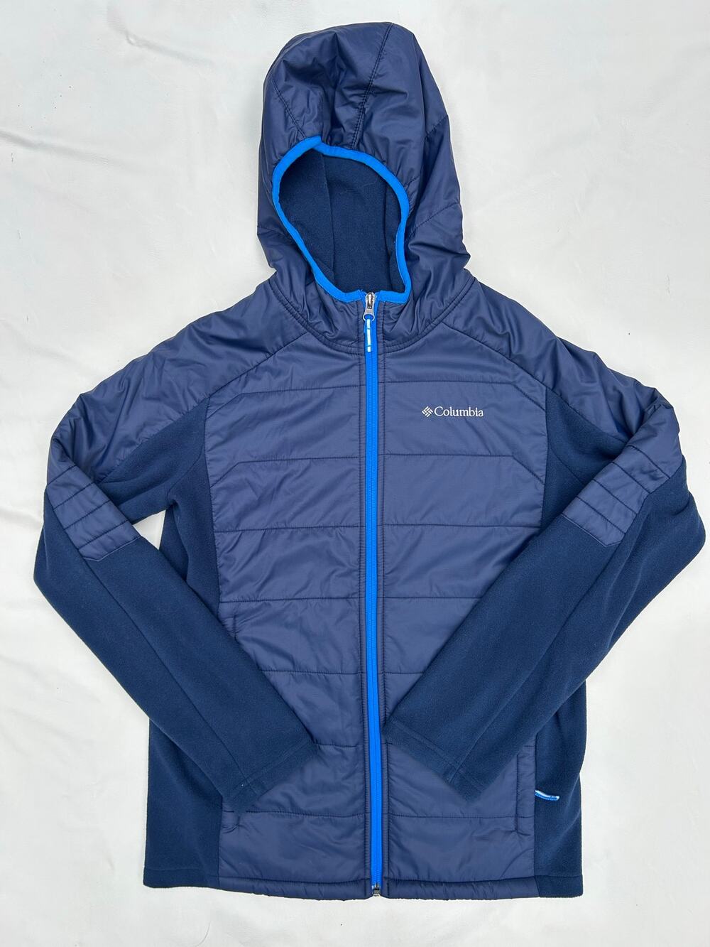 Columbia Boys' Fast Trek Hybrid Fleece Hooded Jacket